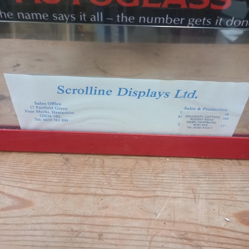 246 - Scrolline Display Motorised Display Cabinet - Wall Mounted (58cm x 78cm x 13cm)