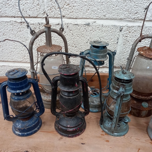 26 - Mixed lot of Antique Storm Lanterns