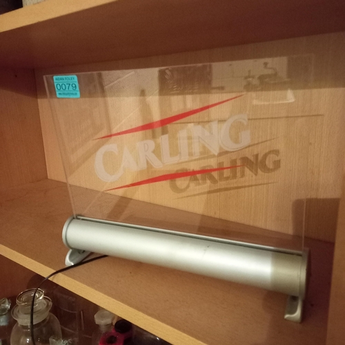 79 - Carling Light Up Counter Top Sign - working