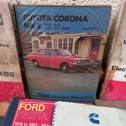 396 - Good Collection of Old Workshop Manuals - see pictures