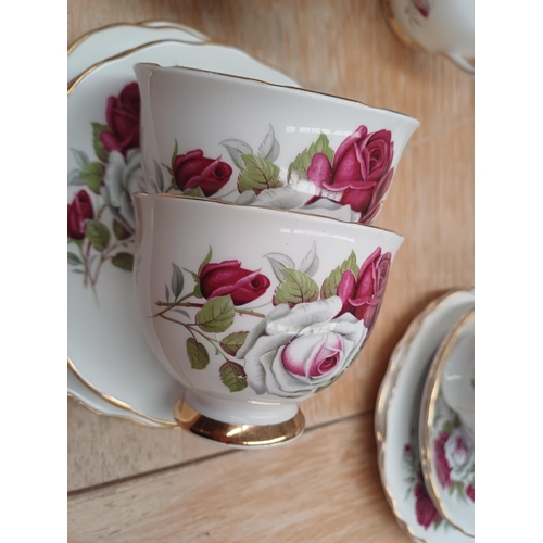 1029 - 21 Piece Coolclough Bone China Tea Set