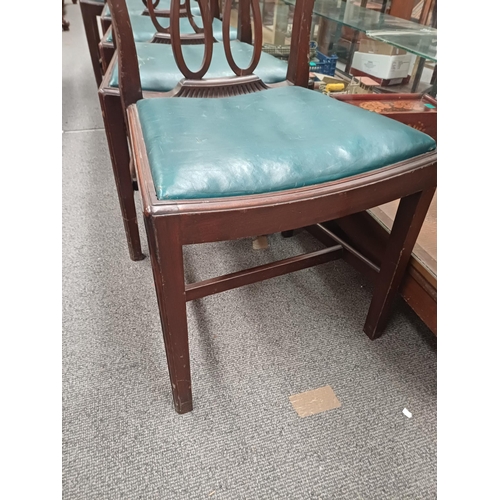 698 - Set of Six 19th Century Mahogany Dining Chairs including 2 Carvers