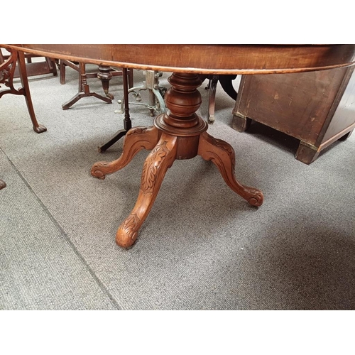 162 - Victorian Mahogany Oval Breakfast Table