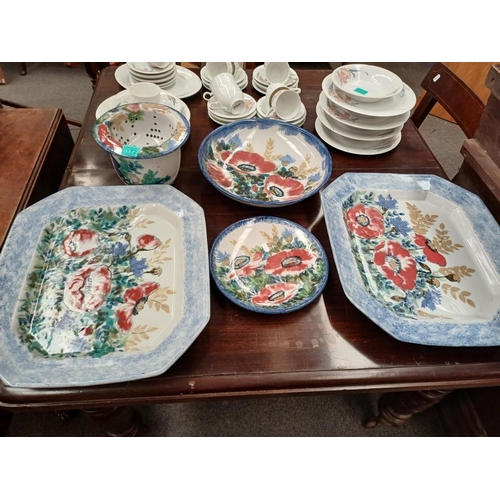 172 - Collection of Highland Stoneware including 2 Large Platters