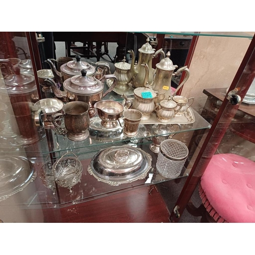 187 - Collection of Silver Plate including Tea Set and Vegetable Dish