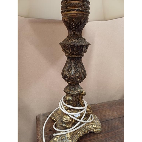 198 - Decorative Metal Table Lamp with Shade and another Lamp