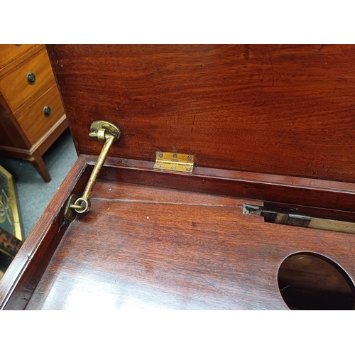 210 - Early Victorian Mahogany Gentleman's Washstand with Lift Up Top