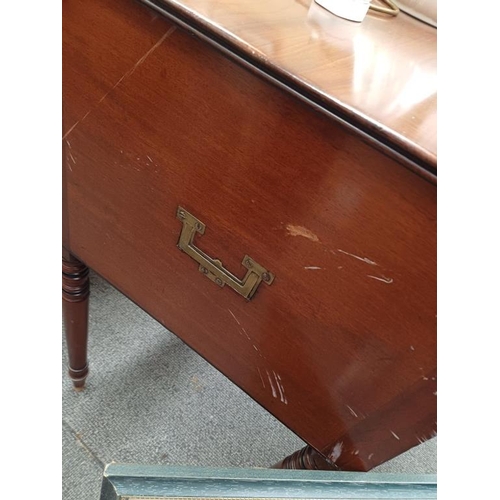 210 - Early Victorian Mahogany Gentleman's Washstand with Lift Up Top