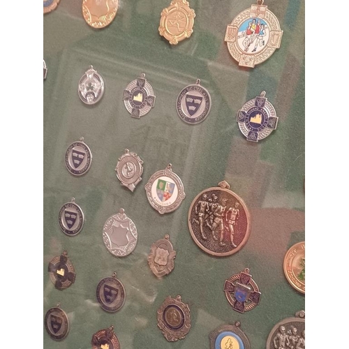 224 - Framed Collection of Athletics Medals