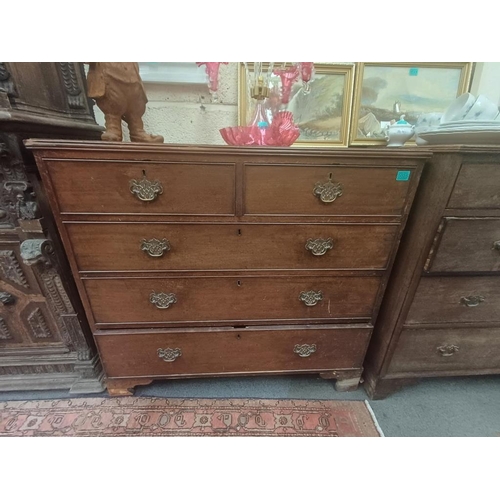 25 - Georgian Mahogany Chest of Drawers (needs a polish)