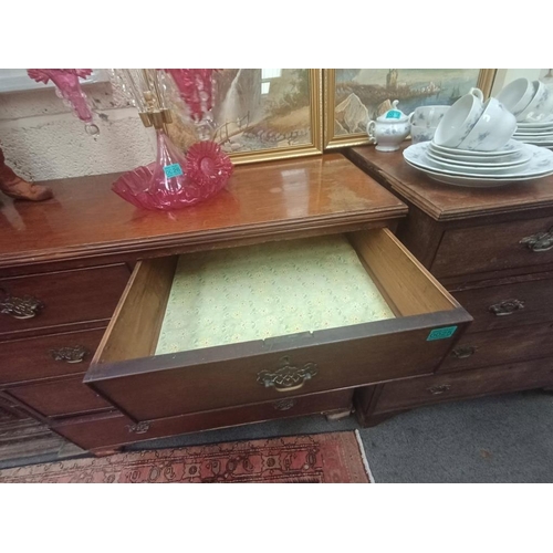 25 - Georgian Mahogany Chest of Drawers (needs a polish)