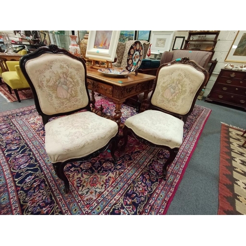 260 - Set of Four 19th Century French Chairs with Tapestry Upholstery