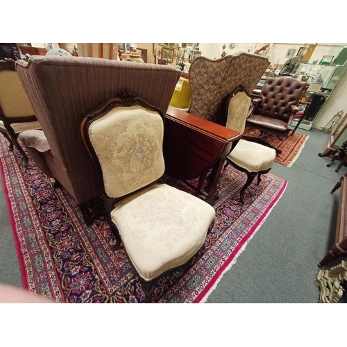 260 - Set of Four 19th Century French Chairs with Tapestry Upholstery