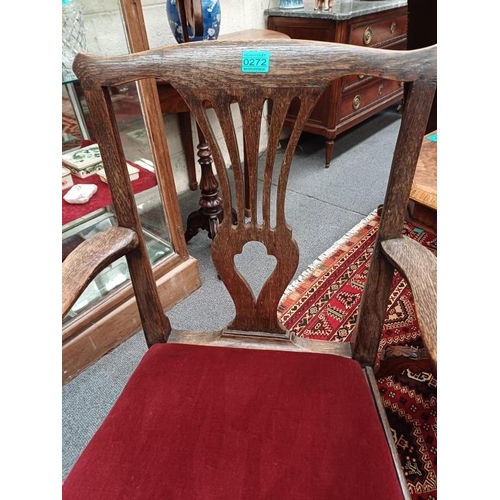 272 - Georgian Oak Armchair