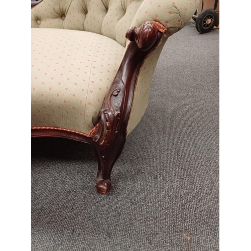 277 - Victorian Style Mahogany Chaise Longue