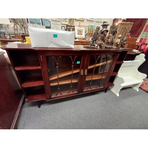 284 - Vintage Mahogany Low Bookcase