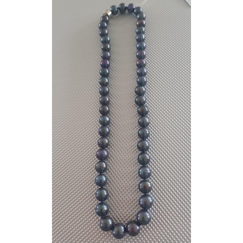 293 - Tahitian Black Pearl Necklace