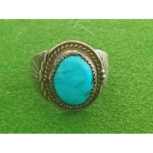 298 - Silver Turquoise Ring