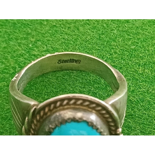 298 - Silver Turquoise Ring