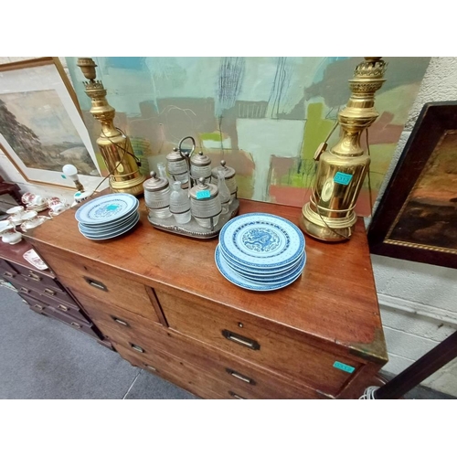 312 - 19th Century Mahogany Military Campaign Chest