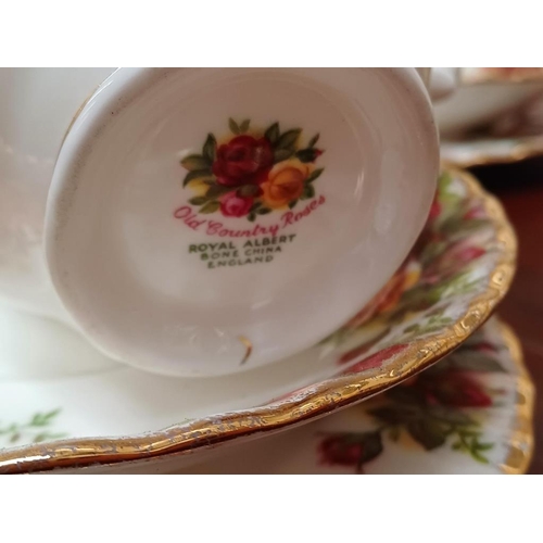 322 - Royal Albert Old Country Rose 21 Piece Bone China Tea Set