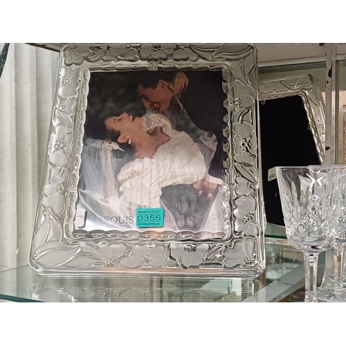 355 - Marquis of Waterford Glass Photo Frame (35cm x 30cm)