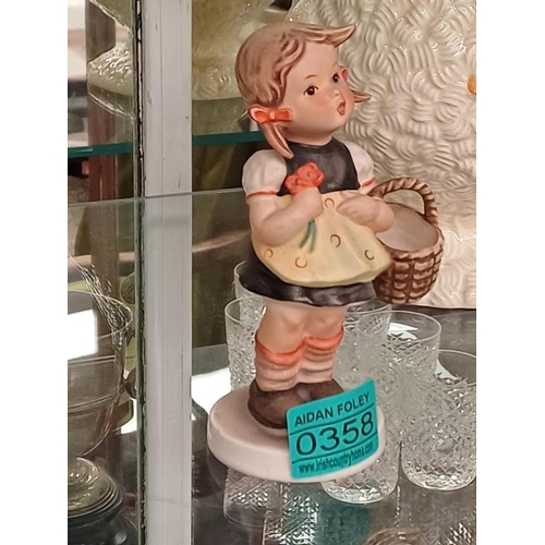 358 - Hummel Figure of a Girl (14cm Tall)