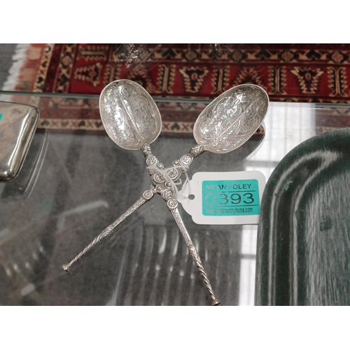 393 - Pair of Sheffield Silver 