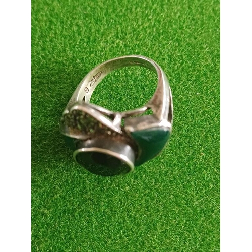 422 - Silver Gemset Ring