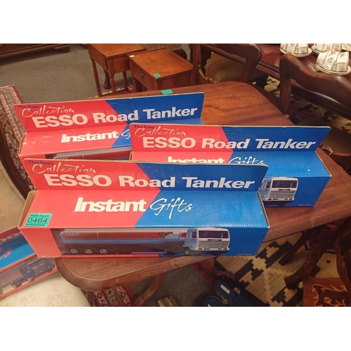 464 - Esso Car Transporter Toy Truck and 3 Esso Road Tankers (all unopened)