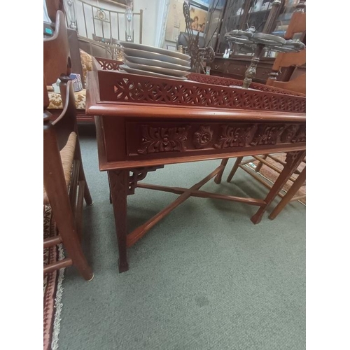 48 - Mahogany Silver Table in Chippendale Style