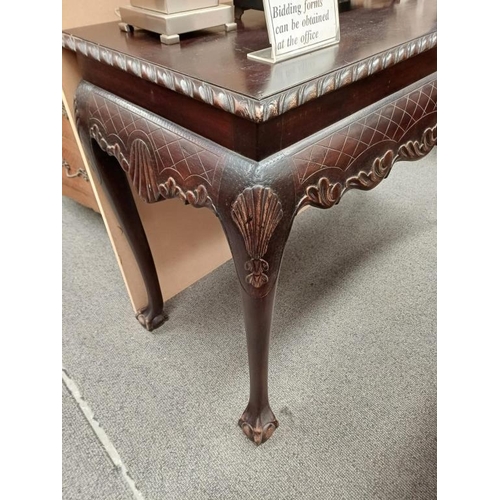 503 - Vintage Mahogany Side or Hall Table in Irish Georgian Style