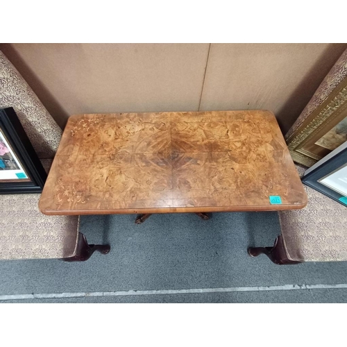 521 - Victorian Inlaid Walnut Games Table