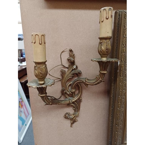 533 - Set of 4 Bronze Wall Lights