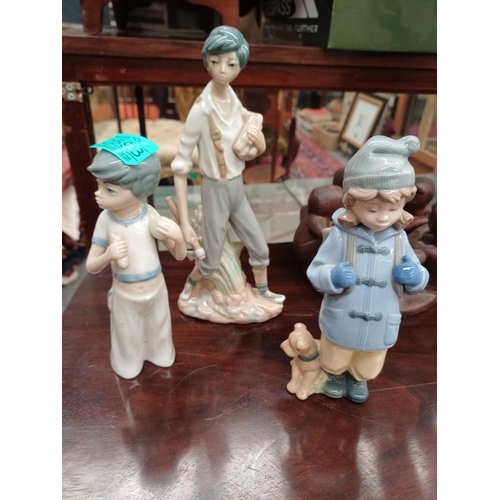 593 - Three Spanish Pottery Figures