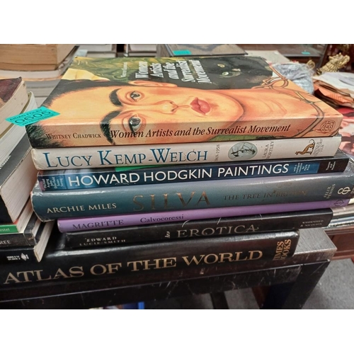 605 - Good mixed lot of Art Interest - Erotica and a large Times Atlas