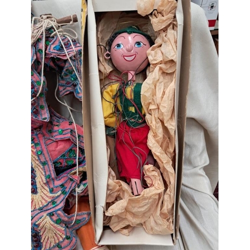 673 - Pelham Puppet in original Box and another larger Puppet