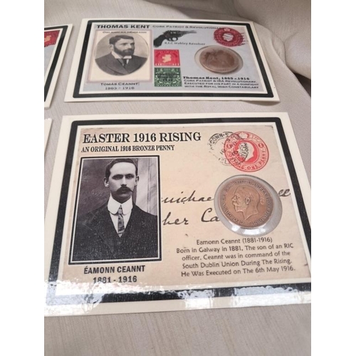 695 - Collection of 4 Easter Rising Commemorative Cards