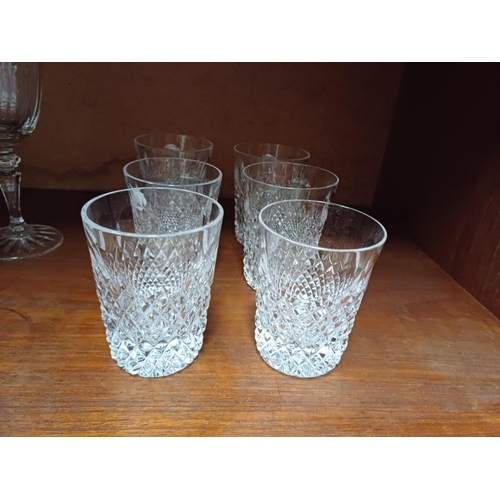 86 - Six Whiskey Tumblers and 5 Wine Glasses