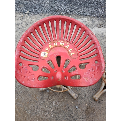 491 - Pair of Farmhall Revolving Tractor Seat Stools