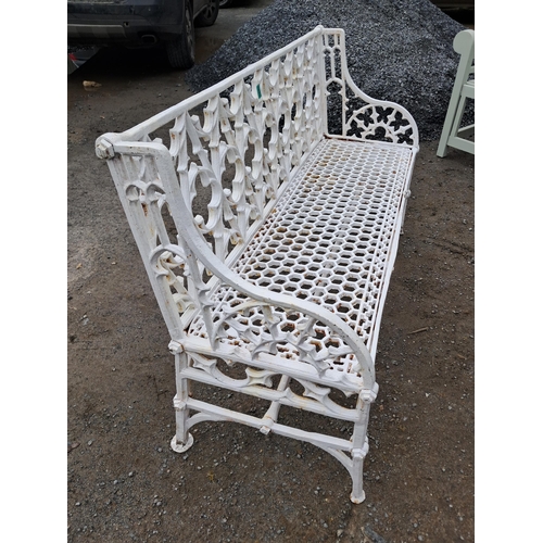 497 - Gothic Design Cast Iron Garden Bench (Heavy)