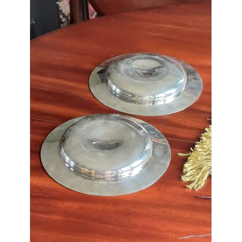 722 - Pair of Sheffield Silver Dishes - 1974 (195mm x 30mm)