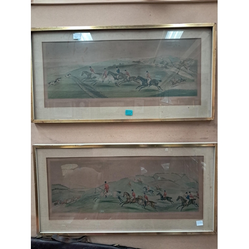 113 - Pair of Framed Hunting Prints