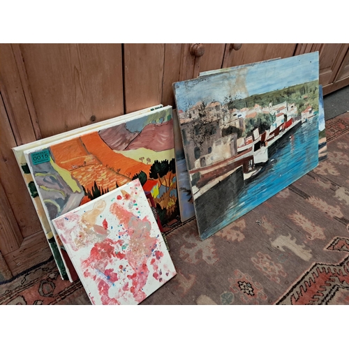 15 - Mixed lot of unframed Paintings (10)