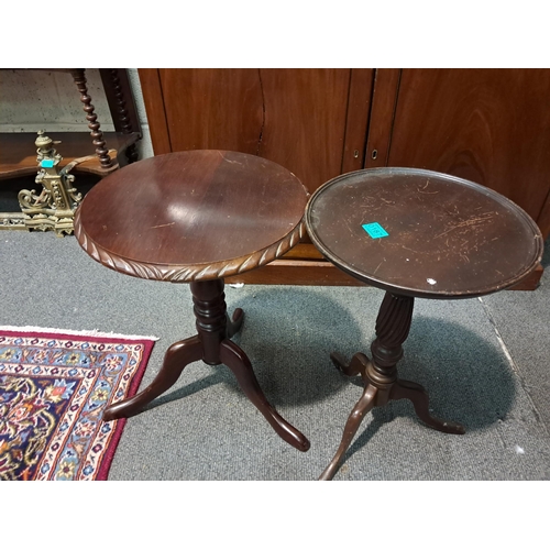 187 - Two Vintage Mahogany Wine Tables