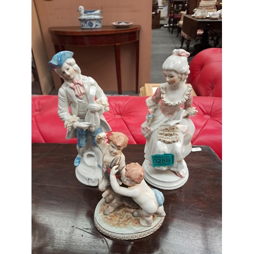 289 - Three Continental Porcelain Figures