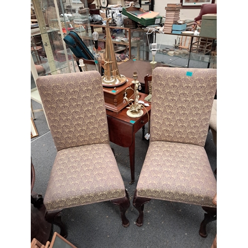 301 - Pair of Vintage Mahogany Occasional Chairs in Irish Georgian Style