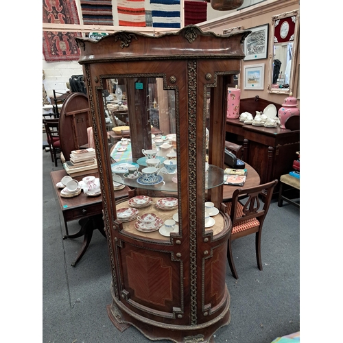 313 - 19th Century French Style Vitrine Cabinet - needs some glass