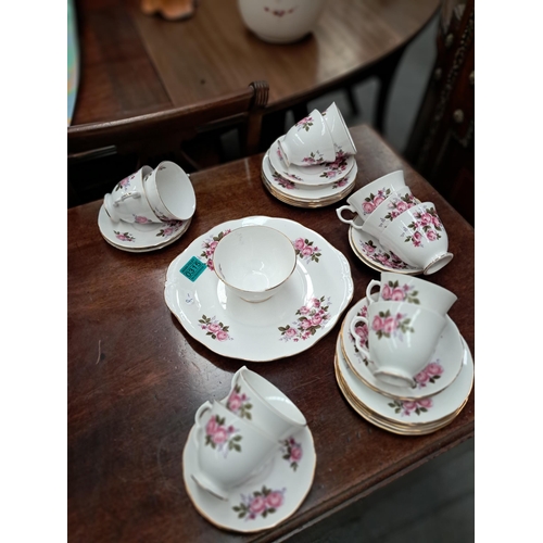 315 - Queen Anne Floral Bone China Tea Set