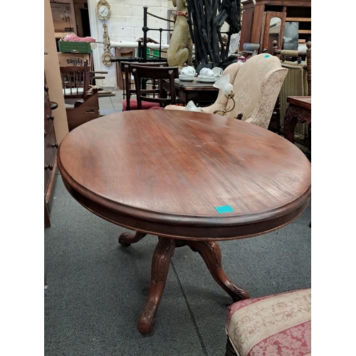 318 - Victorian Mahogany Oval Breakfast Table